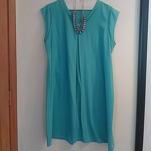 Turquoise blue dress